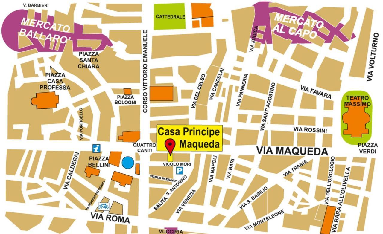 Casa Principe Maqueda Lägenhet Palermo Exteriör bild